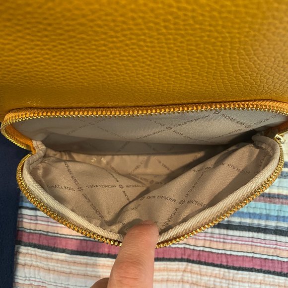 Michael Kors Mustard Yellow Leather Backpack main image 5